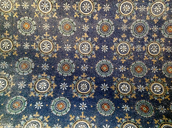 Mosaic in the Mausoleo di Galla Placidia, Ravenna, Italy